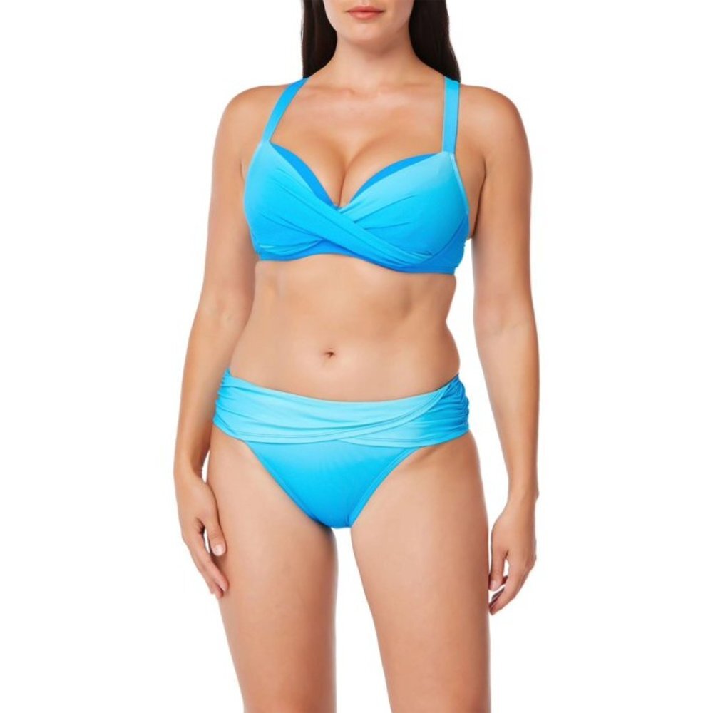 NWT Bleu Rod Beattie Coast Underwired  Bikini Top 40 D &  Sarong Bottom 6 Set